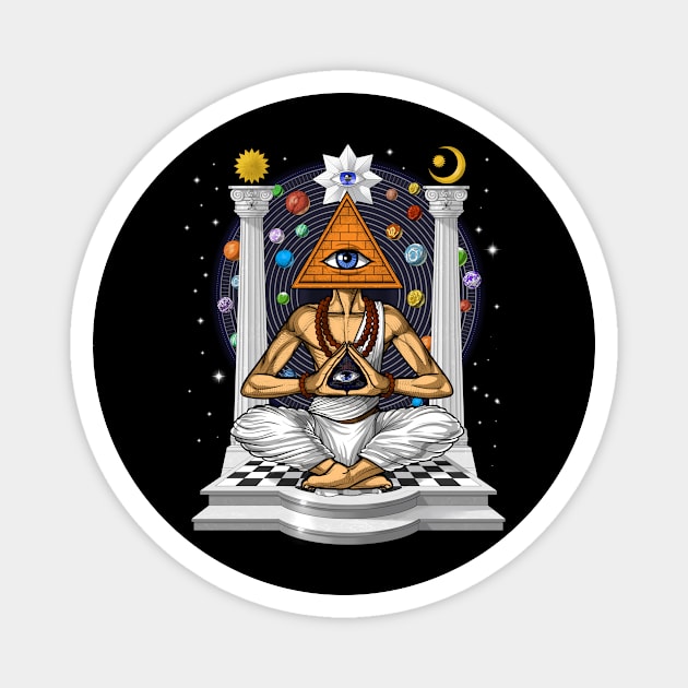 Illuminati Pyramid Magnet by underheaven